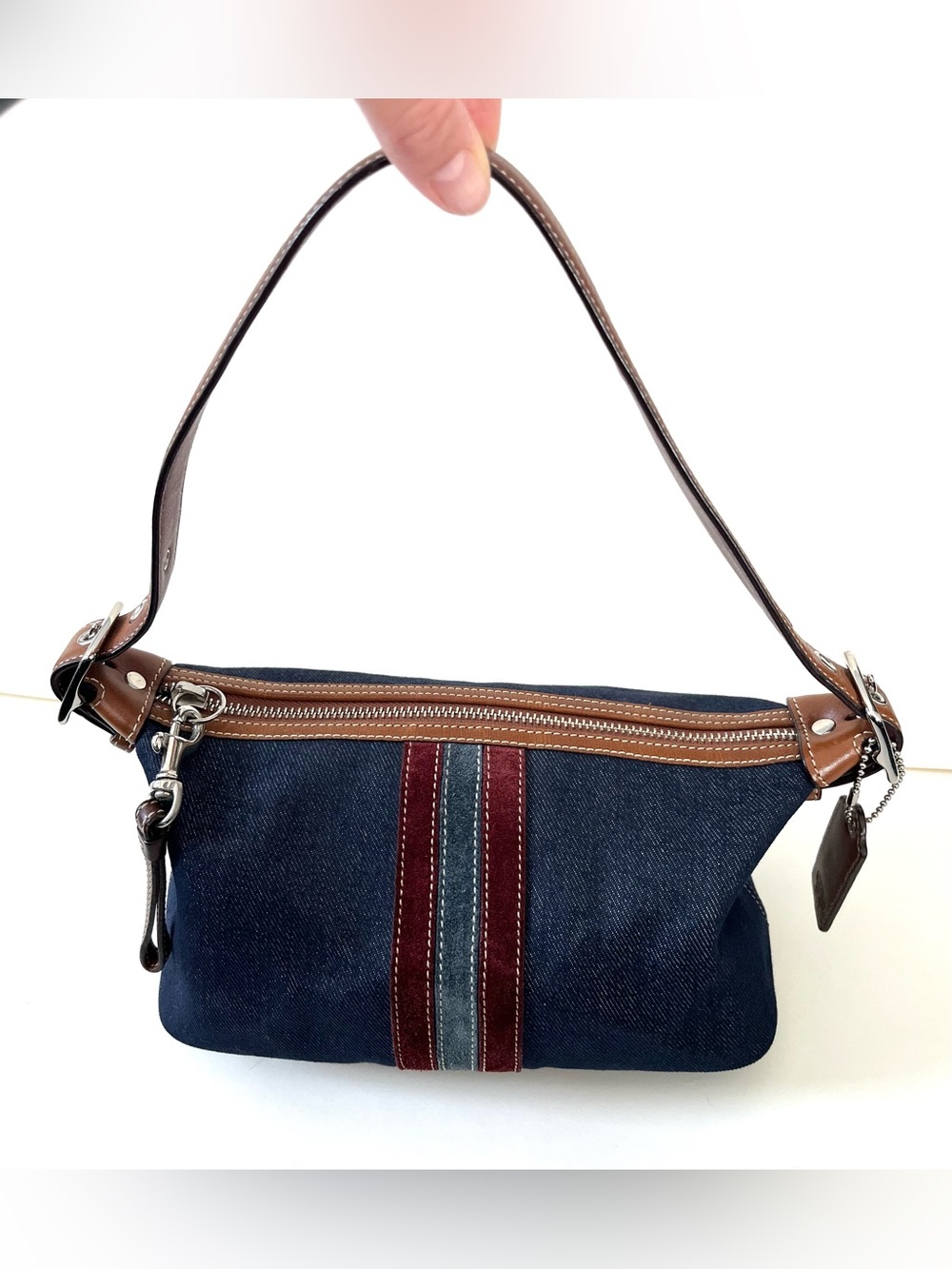 Vintage Coach 6854 in Leather, Denim & Suede- Oct 2003, EUC
